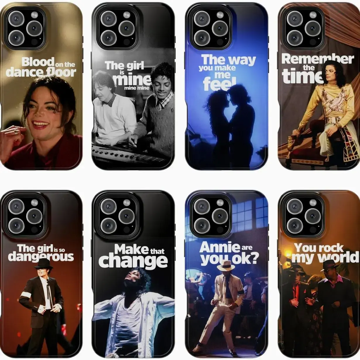 Michael Jackson Iconic Song Phone Case – Billie Jean, Smooth Criminal phone Cases for iPhone17 ProMax /16/15/14/13/12/11 Plus for Samsung phones, suitable for both men and women, Unique design,best Gift