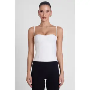 Bali Bustier Corset Top - White