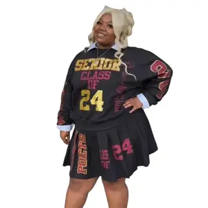 REP Your School Women's High Senior Tennis Skirt & Sweater Set - Overalls, Womenswear