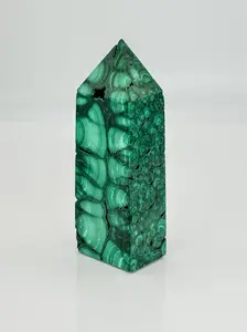 Polished Malachite Tower - Natural Crystal for Energy Balance & Protection