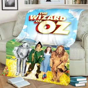 The Wonderful Wizard of Oz film19 patterned printed blanket, blanket for the living room, bedroom, office and lunch break, portable blanket suitable for all four seasons, holiday gift for family
