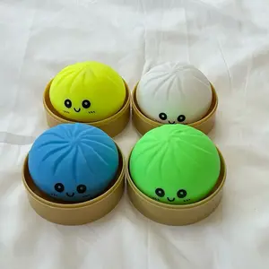 4-Piece Set Super Soft Baozi and Dumplings, Realistic Fake Baozi and Dumplings for Fun, Perfect for Pranks and Entertaining Friends