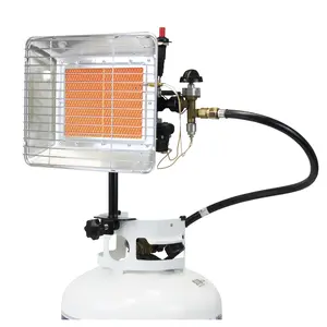 Flame King 13,000 BTU Propane Tank Top Heater, Great for Outdoor Jobs, Construction Sites, Campsites, Thawing and Heating Purposes Silver