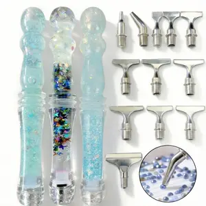 3 Pcs Resin Diamond Painting Pens, Multi-Placer Drill Pens for Adults, ASMR DIY Gem Art Stress Relief Office Art Supplies