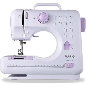 Mini Sewing Machine for Beginners Small Sewing Machines with 2 Speed 12-in Patterns FHSM-505