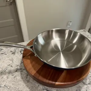10" Stainless Steel Sartén - Durable and Versatile Cooking Pan for Everyday Use