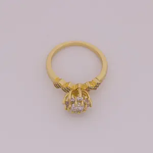 Radiant Bloom Ring - 14k Gold-Plated