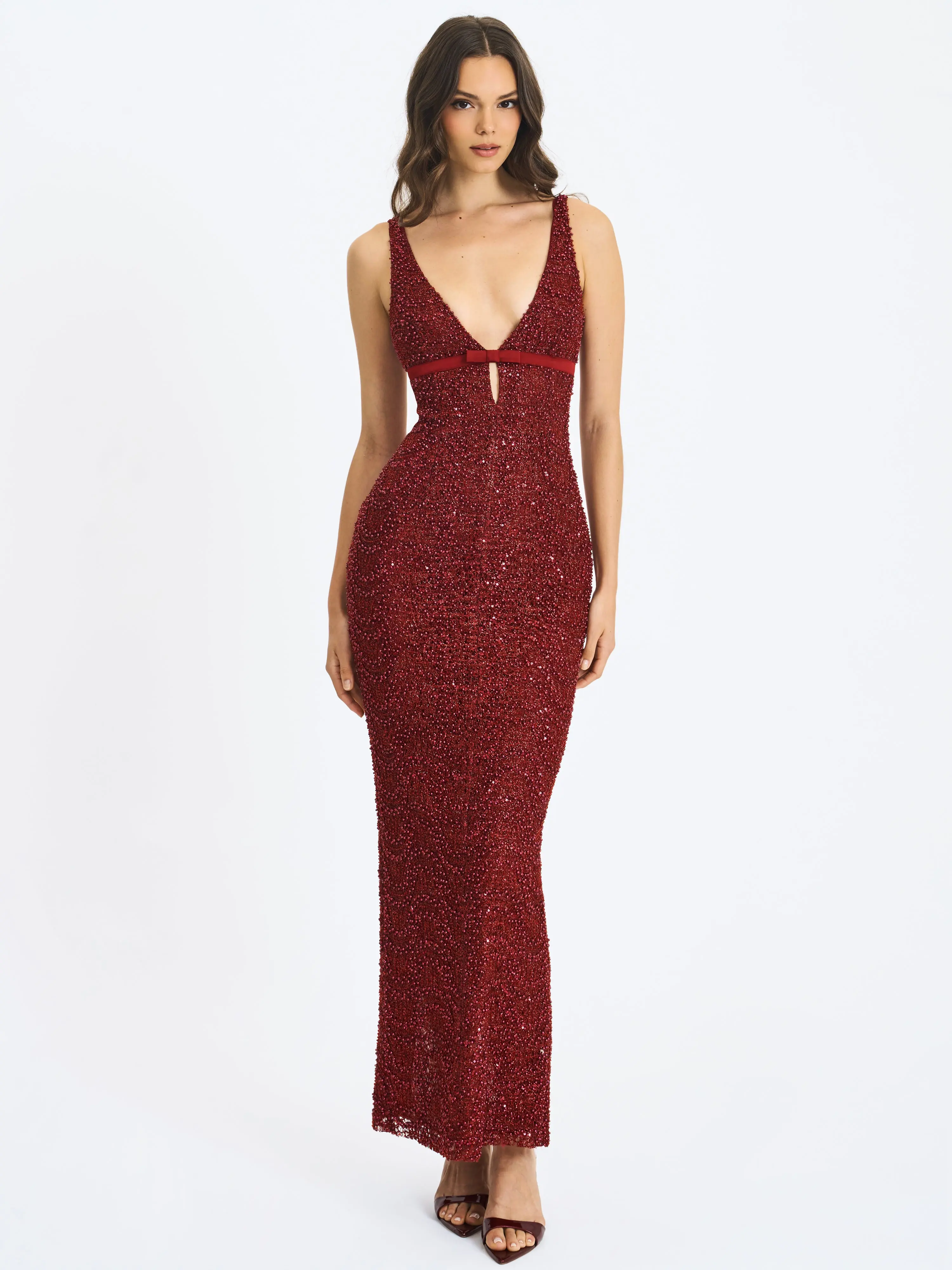 bodycon off shoulder long sleeve dress Ashton Off Shoulder Velvet Long Sleeve Bodycon Dress M / 6-8