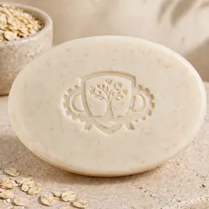 Set Soap Sorelune-Colloidal Oatmeal Body Cleansing Bar with Castor Oil Sodium PCA & Vitamin E for Soft Comfortable Skin Care pH Balance Plant Wash Vegan Luxe Hand