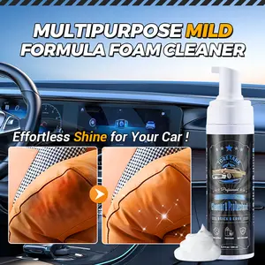 TORETARK Multi-Purpose Foam Cleaner, Quick Cleaning Of Car Interior, Fresh And Pleasant Smell, Suitable For: Cleaning Interior Stains On Seats, Doors, Car Ceilings, Etc.
