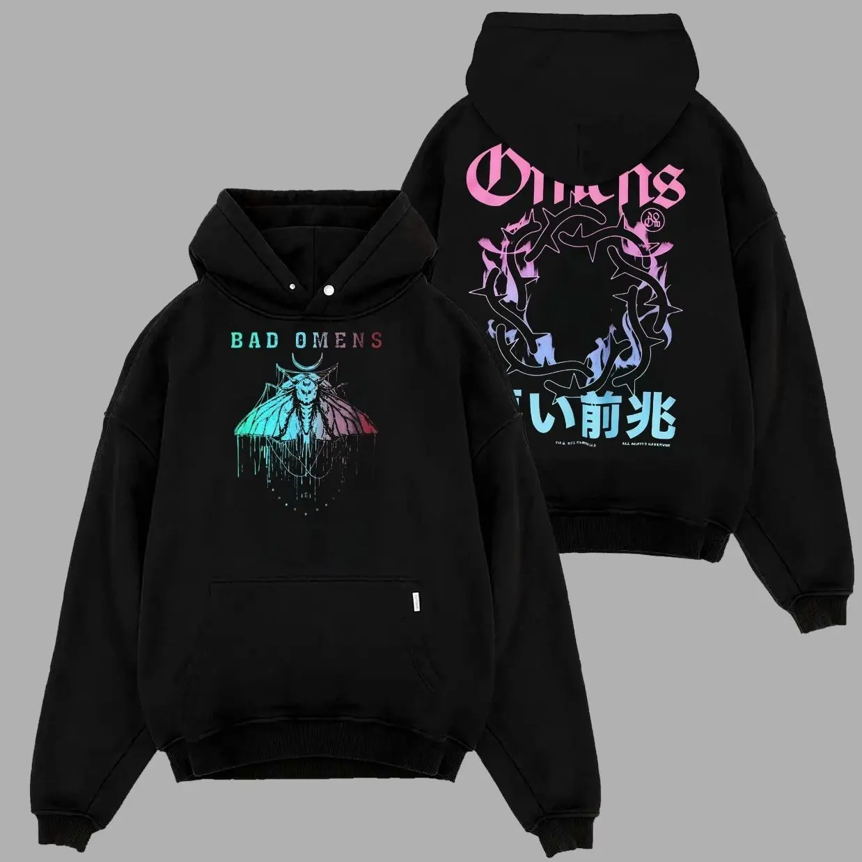 Vintage Bad Omens Thorn Crown Boyfriend 2 side shirt ,Unisex Numetal Music Graphic Tee, Rock Band Shirt, Retro Music Tee, Rock Music Lover Shirt, Vintage Band Shirts Casual Comfort Cotton Fabric Fit Top , Top Men's and Women's Clothing
