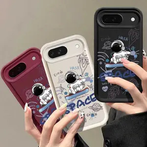 1 Piece Google Pixel 9 Astronaut's Vision Entertainment Ready Flexible For Pixel 9 Case With Impact Resistant