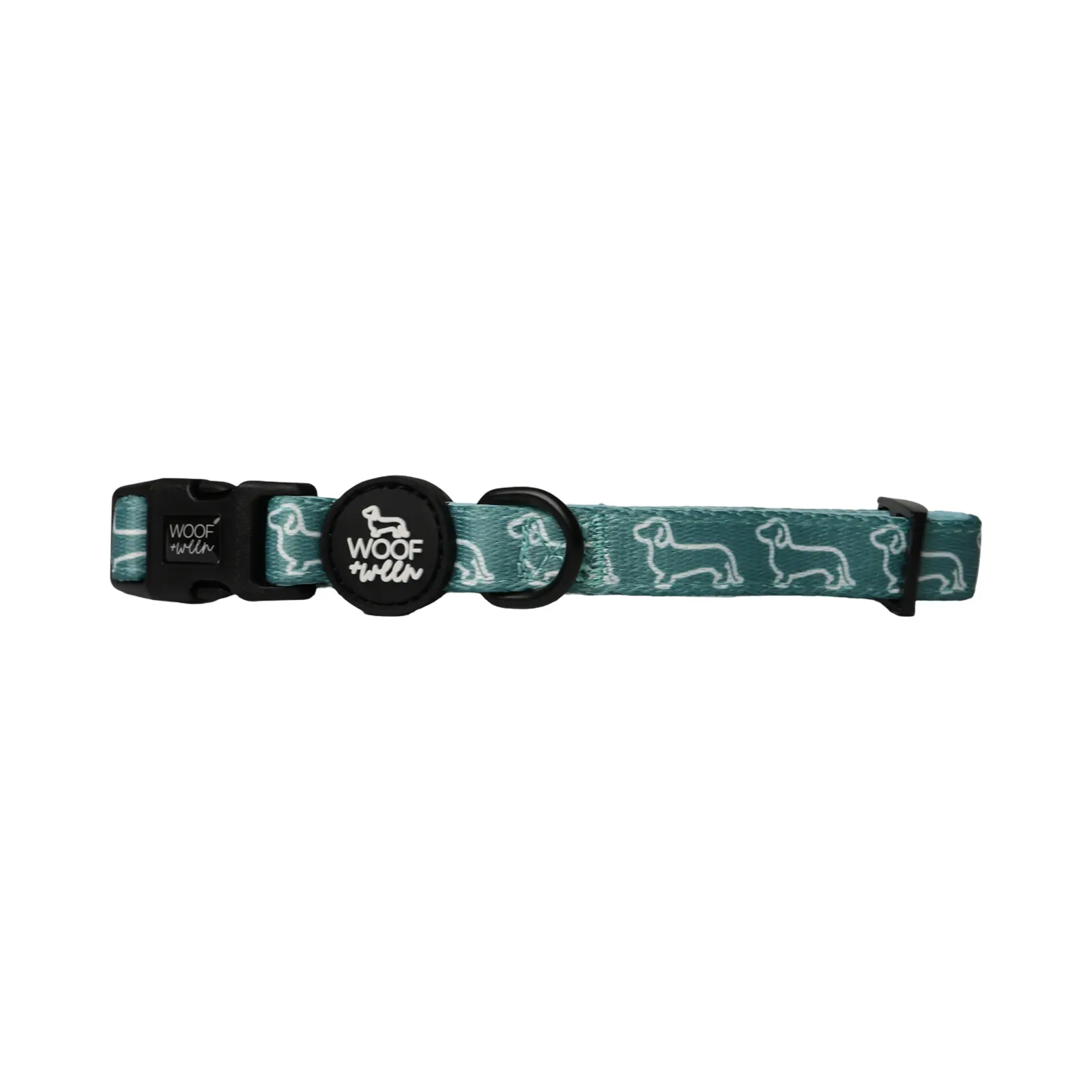 Dachshund Collar - Teal Doxies