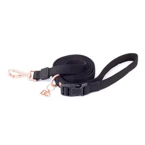 Secure-In-Place Dog Leash - Black
