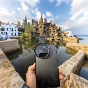 Smartphone Camera CPL Polarizer - Lens to Reduce Glare and Enhance Colors, Durable Plastic Polarizer, Compatible with M43/FF/APS-C Camera Lens Adapter, Compact CPL Filter for iPhone, Water Reflection and Sky Blue Tone