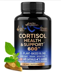 Cortisol Supplement for Women - Holy Basil | Ashwagandha | Rhodiola | L-Theanine - Plant-Based Hormone Balance - Mood, Focus & Sleep Support - Lab Tested - Vegan, Non-GMO - 60 Capsules for 2 Months