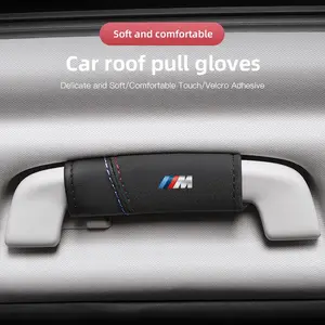 2Pcs Car Suede Leather Roof Handle Protective Cover For BMW X1 X2 X3 X5 X4 X6 X7 G30 G20 G32 G11 G12 F40 F30 F20 F10 F34 F07 F44 F45 G15 G16 E70 E46 E90 E92 E60 E39 E36 E87 E53