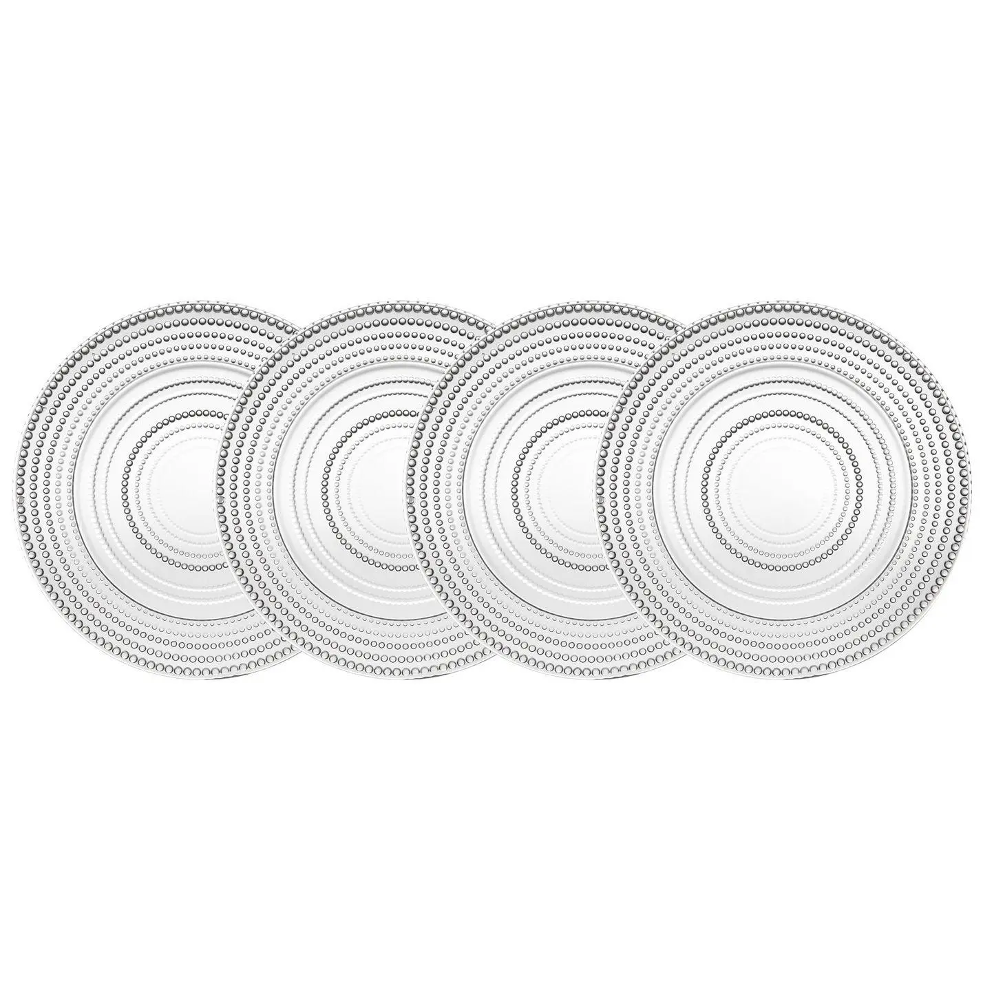 Godinger Set of 4 Lumina Dinner Plates