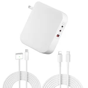 160W Mac Book Pro Charger, 160W 3-Port GaN Wall Charger Magnetic 3T Cable for Mac Book air/pro 2023 2022 2021 M2 M1(13''14''16inch) not for M3, Fast Charging Power Adapter for iPad Pro, Phone and More，tech gadgets,chargers