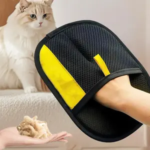 Pet Hair Remover Gloves – Electrostatic, Reusable Grooming Mitt for Cats & Dogs | Two-Way Sticky Hair Brush for Couch, Furniture, Carpet, Car Seat & Home Cleaning