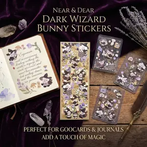 Cartoon Magician Sticker, High-Quality Embossed Decals for Scrapbooks, Notebooks, Phone Decorations, Perfect for DIY Projects