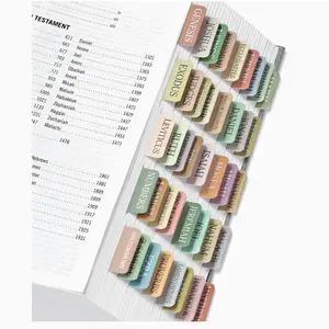 Bible Tabs for Women & Men, Laminated Bible Tabs for Study Bible, Large Print Neutral Bible Tabs for Easy Navigation, Bible Index Tabs