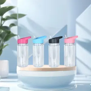 (1) personalize 10oz snow globe plastic sippy bottle cup - add on a design and glitter color - choose color lid