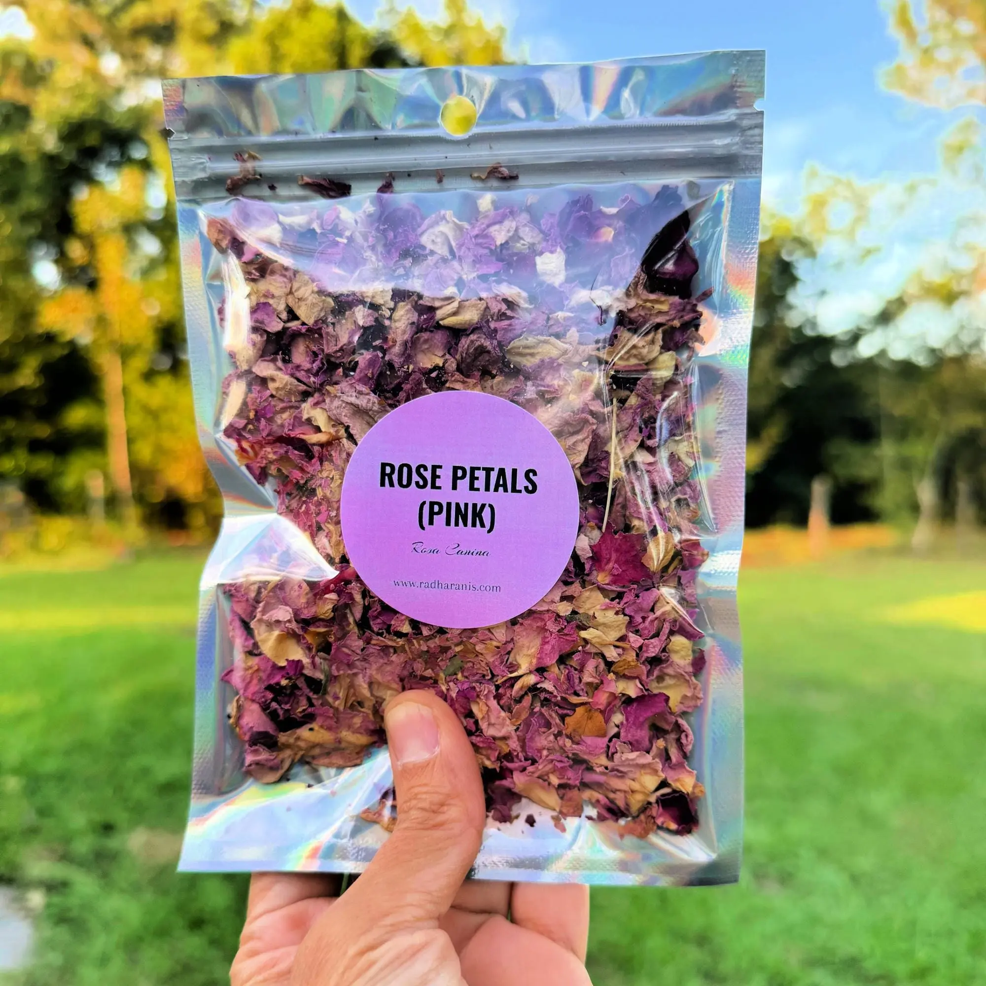 Pink Floral Potpourri - Hand-Sorted Multi-Size All-Natural Decorative Freshness Potpourri, Scented Dried Rose Buds for Tea & Crafts, Single Bag Foil Pouch Packaging Home Fragrance Supply