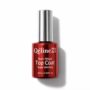 Professional Super Shining No Wipe Top Coat Art Kit for Salon