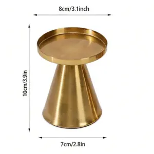 Elegant Iron Table Candle Holder, Wedding Candelabra, Home Decor, Aromatherapy Candle Base, Model Xinghao, No Ca Prop 65 Warning