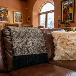 Andean Noir Alpaca Throw Blanket.