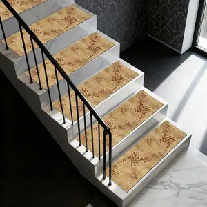 Non-Slip Stair Carpet, Step Protection Carpet, Decorative Bordered Stair Mat for Home Decoration & Bedroom Accessories - Suitable for Indoor, Outdoor Stairs & Multiple Scenarios