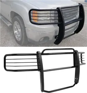 HECASA Brush Guard Compatible with 2007-2013 Chevy Silverado/GMC Sierra 1500 New Body Style (Not for 2500 HD Models) Powder Coated Bumper Grille Protection