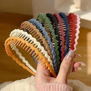 10 Packs Thin Plastic Hair Bands with Short Teeth - Non-Slip Comb Headbands for Women Girls Teens | Perfect Easter Basket Stuffers for Kids & Tweens