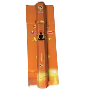 20 Metro Milan Cat Brand Amber Scented Incense Sticks for Meditation & Relaxing Smoothly Fragrant Atmosphere Ideal for Soothing Sessions
