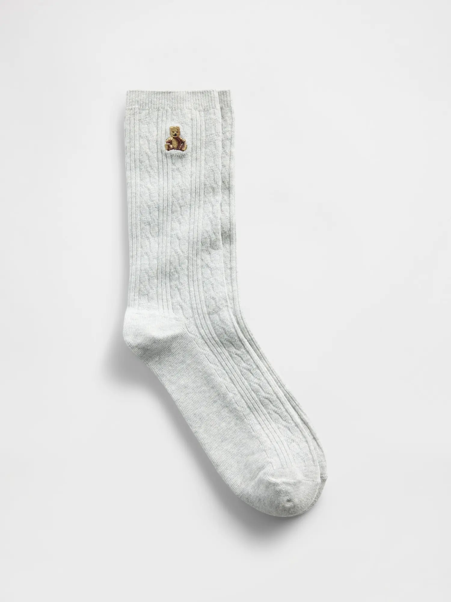 Gap Men's Brannan Bear Cable-Knit Crew Socks
