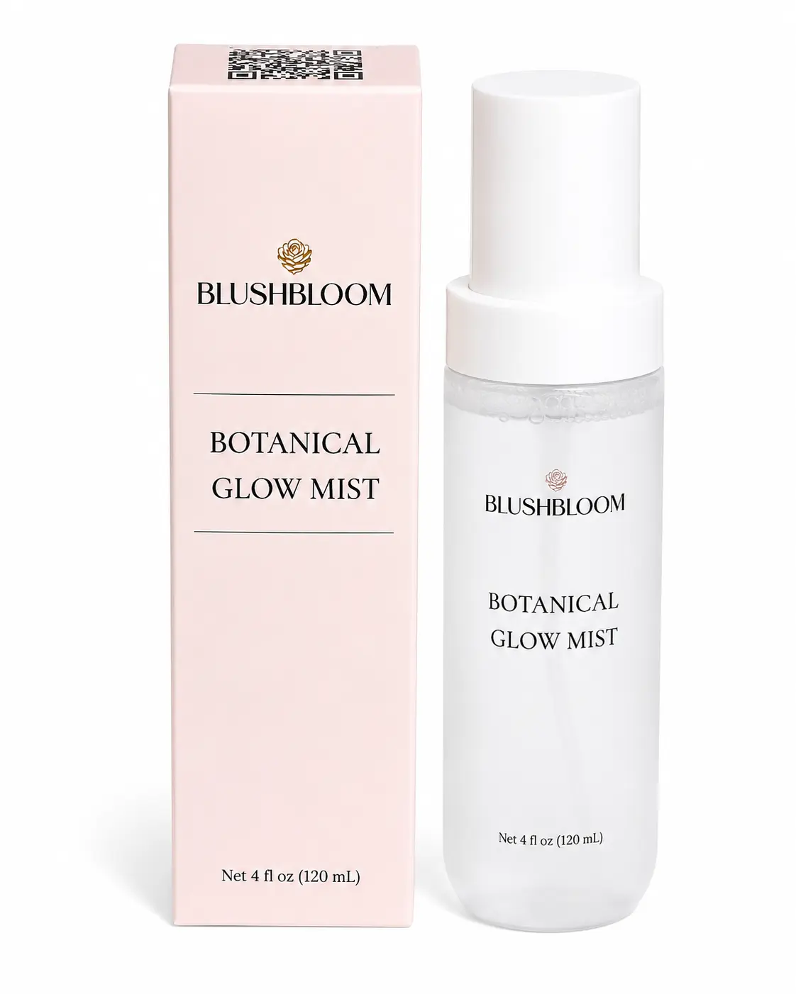 Botanical Body Glow Mist – Hydrating Facial & Skin Mist with Aloe, Witch Hazel & Hyaluronic Acid – Refreshing Botanical Spray – 120 ml / 4 fl oz