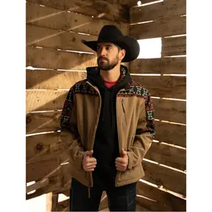 Hooey Softshell Jacket Tan/Aztec
