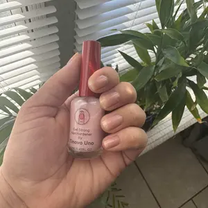 Tinovo Uno Get Strong Nail Hardener, Alcohol-Free Keratin Formula, Natural Fast-Drying, Long-Lasting Shine, Protects Nails from Breaks and Chips, Natural Healthy Pink, Nail Strengthener