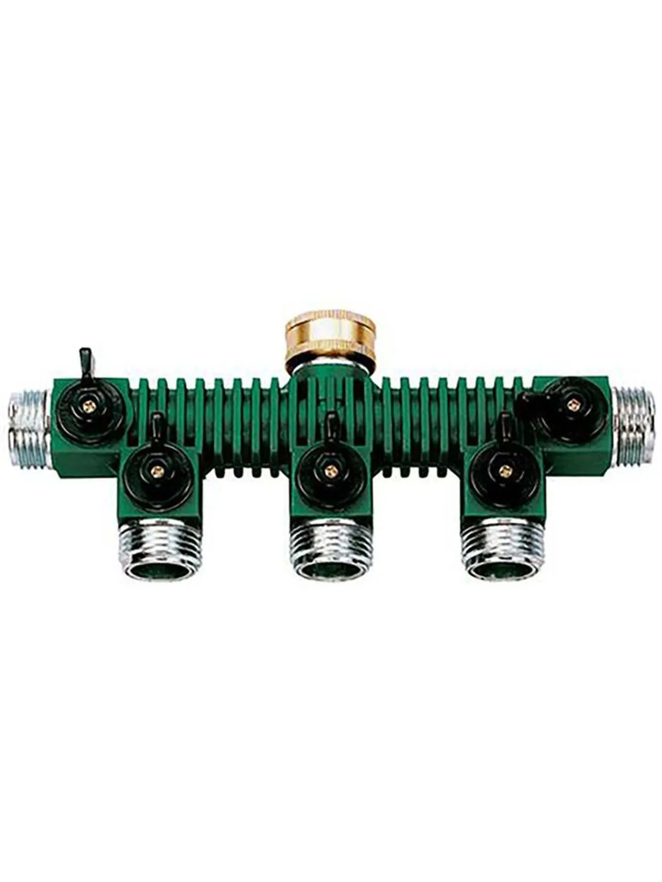 Orbit Irrigation Products 117520197 62019N Zinc Manifold Hose Faucet, Multi-Function Tap Connector Watering Equipment for Home Improvement Garden Watering Needs