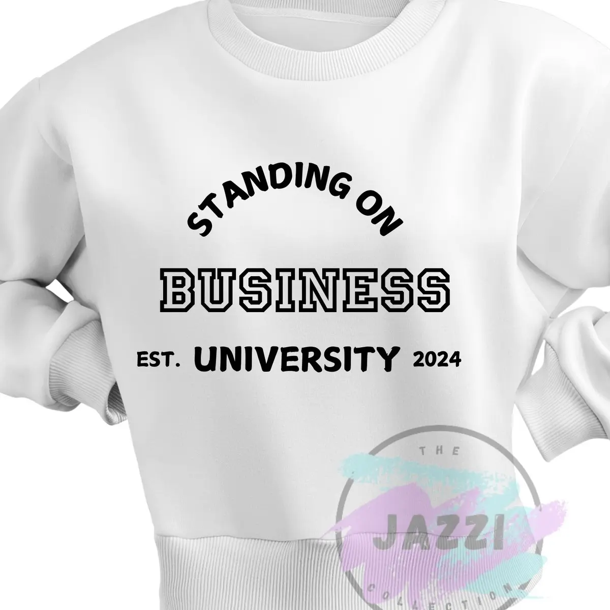 Standing on Business Sweatshirt Sweaters Stylish Menswear Tops Pullover Soft Long Sleeve Round Neck Crewneck