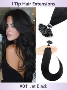 K Tip Hair Extensions,Human Hair K tip Human Extensions Long Straight 30g 50s, Human Hair Extensions Silky Soft Invisible Design Easy to Wear On-the-Go Ideal for Daily Wear and Cosplay Create Gentle Romantic Hairstyles Effortlessly ,Smooth and invisible,
