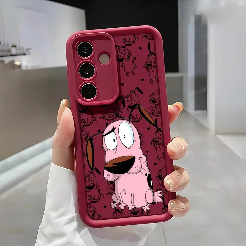 Wine red-Cartoon Couragethe Cowardly Dog