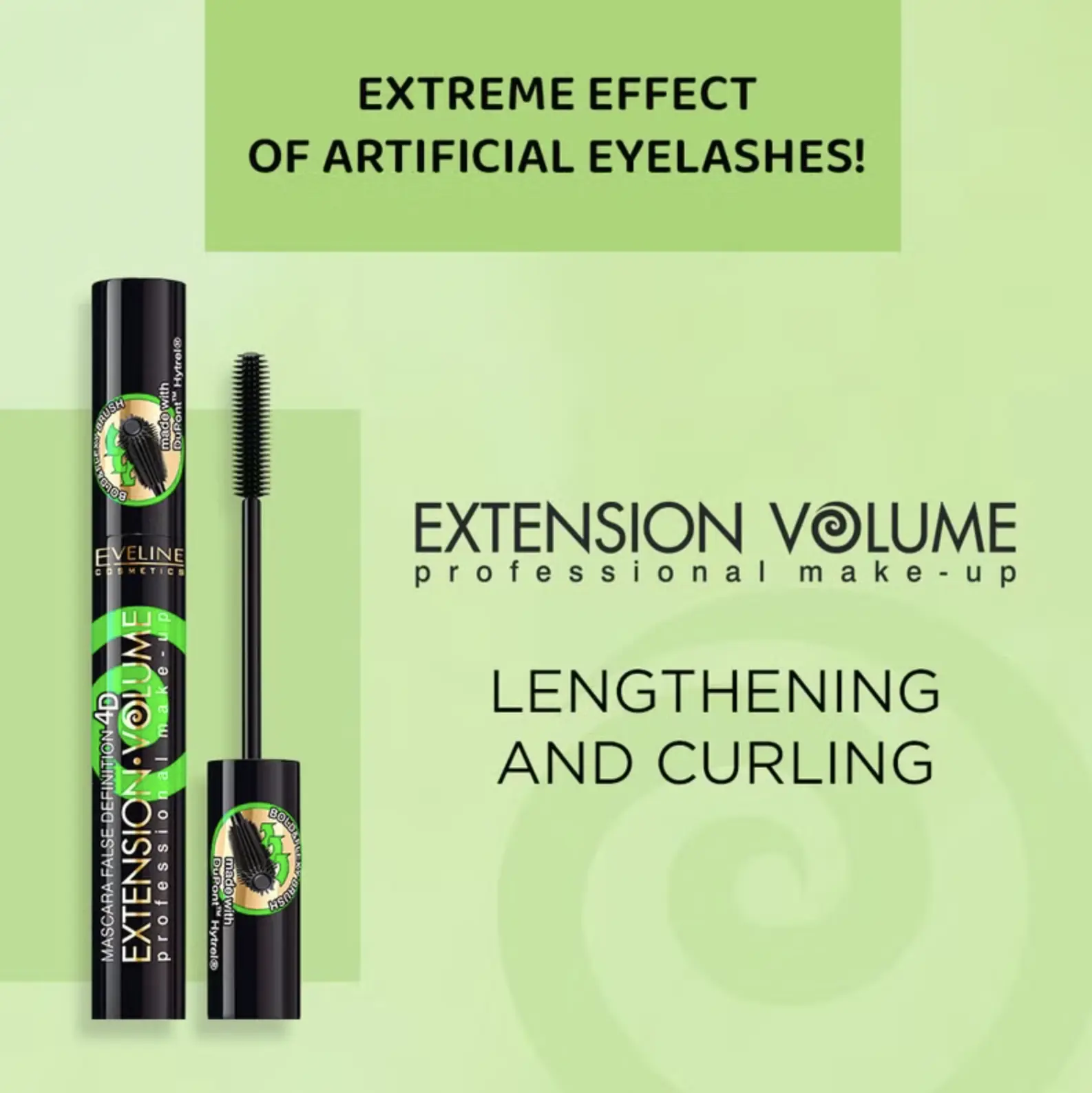 Extension Volume 4D Mascara Extreme Lengthening and Curl Cosmetic Makeup