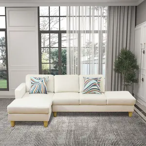 Neutral Warm Beige Durable Lint Resistant 2-Piece Upholstered Couch Ensemble, Pet-Friendly Comfortable Contemporary Family Lounge Home Decor