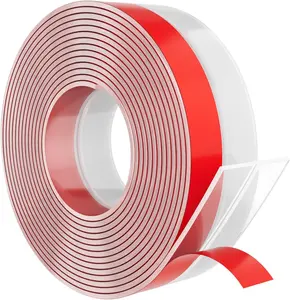 Heavy-Duty 20 ft x 2 in Weather Stripping, Extra Thick 2mm Door Draft Stopper  Seal Strip for House and Glass Shower Doors for  and Side Gaps of Door and Windows, Clear
