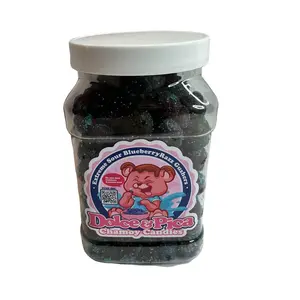 Extreme Sour Blueberry Razz Gushers - Snack (27 oz Jar )