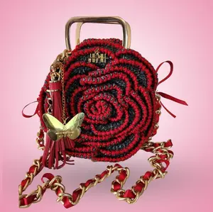 Bini Mini Rebel Crochet handbag (Sin City)