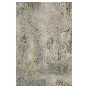 Oriental Weavers Mallory MAL02 Grey Yellow Contemporary Machine Woven Rug