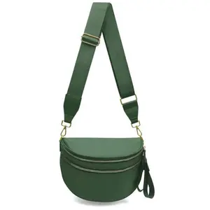 The Zippy Bag Trio (COMES WITH CHAIN & CHARM!)  Olive ONLY Oversized Design, Multiple Compartments, Durable & Comfortable for Daily Use, Travel or Diaper Bag Alternative